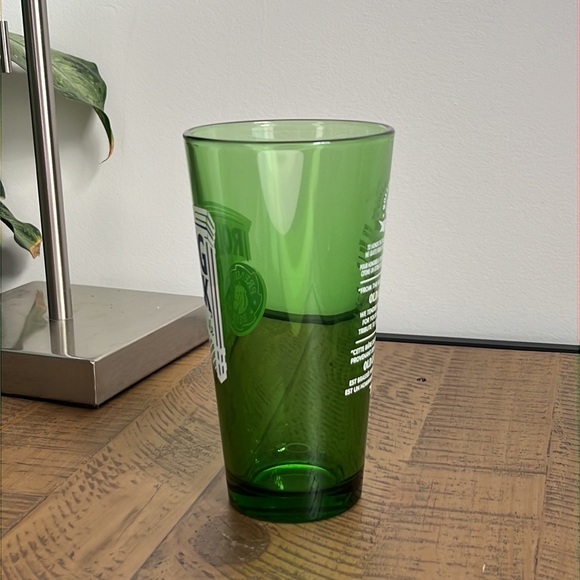 Rolling Rock Extra Pale Ale Pint Glass Green Glass TALL - Picture 2 of 4